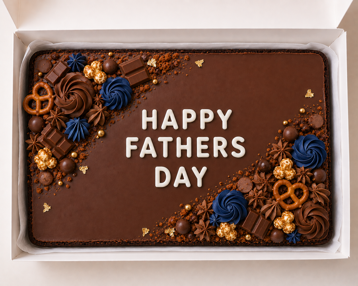 Father’s Day Triple Chocolate Brownie Slab