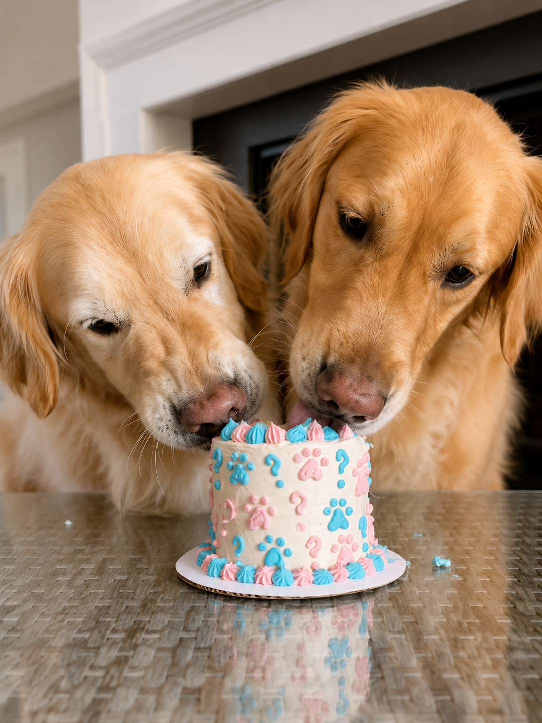 Dog Gender Reveal Cakes