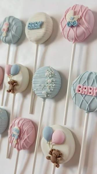 Human Gender Reveal Cake Pops